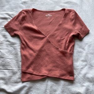 Hollister Pink/Salmon Top Size Medium
